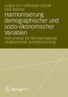 Buchcover Harmonisierung demographischer und sozio-ökonomischer Variablen