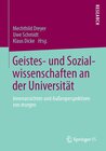 Buchcover Geistes- und Sozialwissenschaften an der Universität