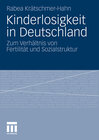 Buchcover Kinderlosigkeit in Deutschland
