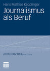 Buchcover Journalismus als Beruf
