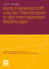 Buchcover Kants Friedensschrift und der Theorienstreit in den Internationalen Beziehungen