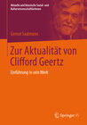 Buchcover Zur Aktualität von Clifford Geertz