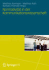 Buchcover Normativität in der Kommunikationswissenschaft