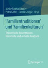 Buchcover Familientraditionen und Familienkulturen