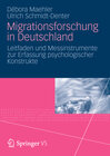 Buchcover Migrationsforschung in Deutschland