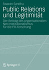 Buchcover Public Relations und Legitimität
