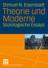 Buchcover Theorie und Moderne