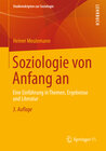 Buchcover Soziologie von Anfang an