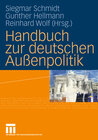 Buchcover Handbuch zur deutschen Außenpolitik