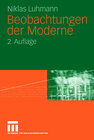 Buchcover Beobachtungen der Moderne