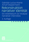 Buchcover Rekonstruktion narrativer Identität