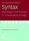 Buchcover Syntax