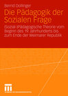 Buchcover Die Pädagogik der Sozialen Frage