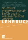 Buchcover Grundkurs Politikwissenschaft: Einführung ins wissenschaftliche Arbeiten