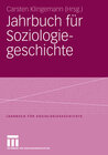 Buchcover Jahrbuch für Soziologiegeschichte
