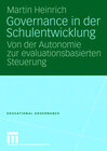 Buchcover Governance in der Schulentwicklung