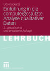 Buchcover Einführung in die computergestützte Analyse qualitativer Daten