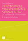 Buchcover Kultursponsoring, Museumsmarketing, Kulturtourismus