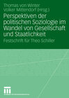 Buchcover Perspektiven der politischen Soziologie im Wandel von Gesellschaft und Staatlichkeit
