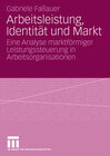 Buchcover Arbeitsleistung, Identität und Markt