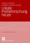 Buchcover Lokale Politikforschung heute