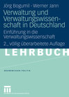 Buchcover Verwaltung und Verwaltungswissenschaft in Deutschland