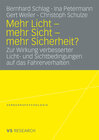 Buchcover Mehr Licht - mehr Sicht - mehr Sicherheit?