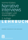 Buchcover Narrative Interviews
