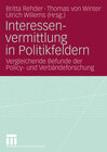 Buchcover Interessenvermittlung in Politikfeldern