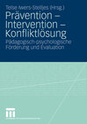 Buchcover Prävention - Intervention - Konfliktlösung