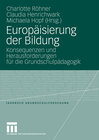 Buchcover Europäisierung der Bildung