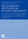 Buchcover Die Europäische Kommission als lernende Organisation?
