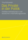 Buchcover Das Private in der Politik