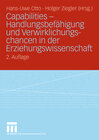 Buchcover Capabilities - Handlungsbefähigung und Verwirklichungschancen in der Erziehungswissenschaft