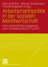 Buchcover Arbeitsmarktpolitik in der sozialen Marktwirtschaft