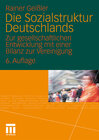 Buchcover Die Sozialstruktur Deutschlands