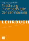 Buchcover Einführung in die Soziologie der Behinderung