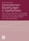 Buchcover Generationenbeziehungen in Stieffamilien