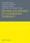 Buchcover Identität und Inklusion im europäischen Sozialraum