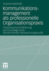 Buchcover Kommunikationsmanagement als professionelle Organisationspraxis