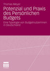 Buchcover Potenzial und Praxis des Persönlichen Budgets