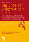 Buchcover Das Ende der billigen Arbeit in China