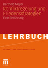 Buchcover Konfliktregelung und Friedensstrategien
