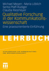 Buchcover Qualitative Forschung in der Kommunikationswissenschaft