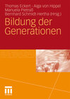 Buchcover Bildung der Generationen