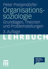 Buchcover Organisationssoziologie
