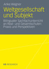 Buchcover Weltgesellschaft und Subjekt