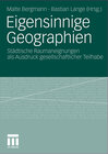 Buchcover Eigensinnige Geographien