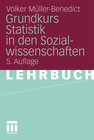 Buchcover Grundkurs Statistik in den Sozialwissenschaften