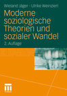 Buchcover Moderne soziologische Theorien und sozialer Wandel